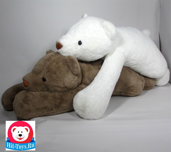Медведь лежит коричн/бел, 1280-53/120 - фото 5179