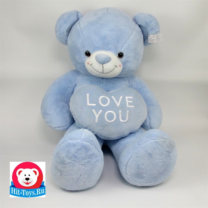 Медведь сердц, дл.ноги (мятный, персиковый, голубой), 0006-55 - фото 5201